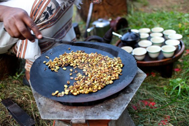 رست کردن قهوه عربیکا اتیوپی